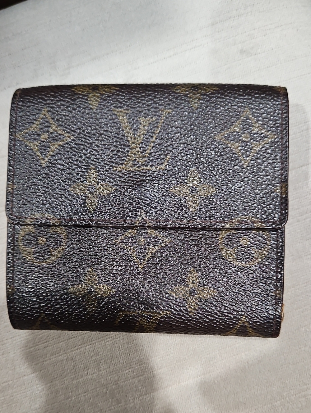 Louis Vuitton Monogram Canvas Compact Wallet - Brown & Tan